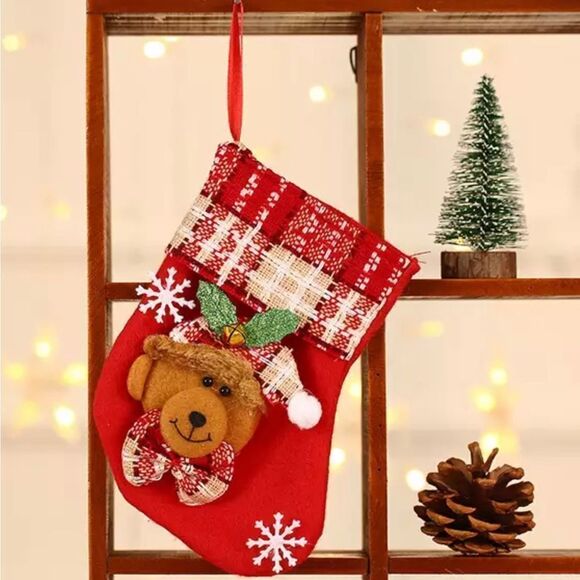 FLEECE SMALL CHRISTMAS STOCKING MIX N MATCH 2/$10 - Picture 4 of 5